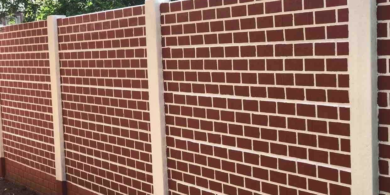 Precast Compound Wall Vs Traditional Brick Bloks - Brick Wall Construction Cost In India